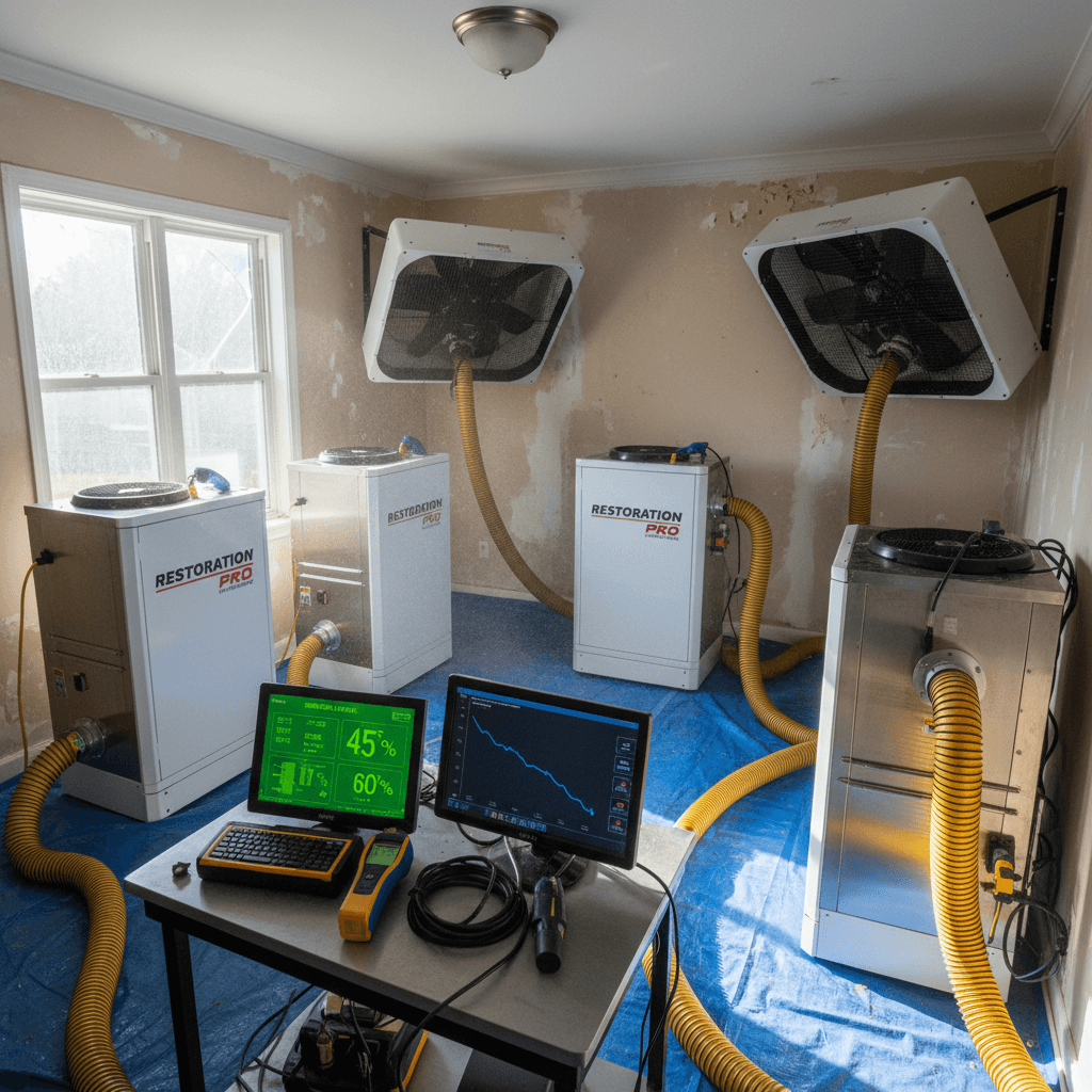 Bautrocknung mit professionellen Trocknungsgeräten