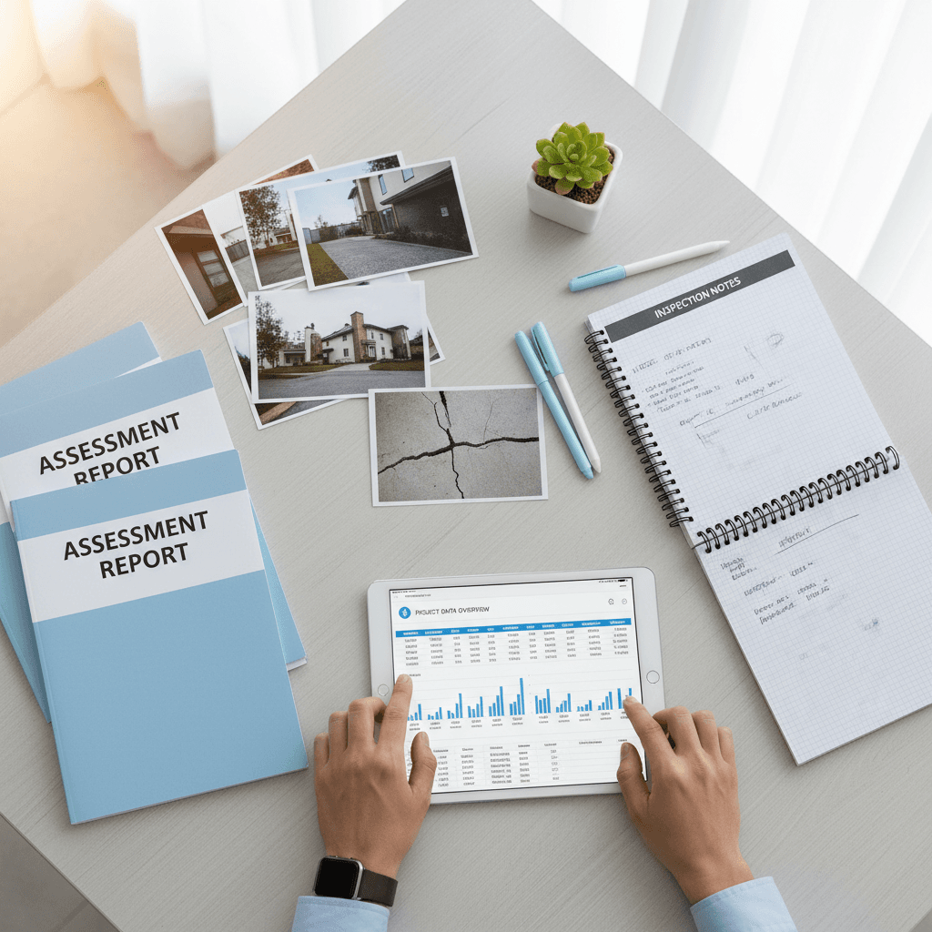 Professional mold inspection documentation