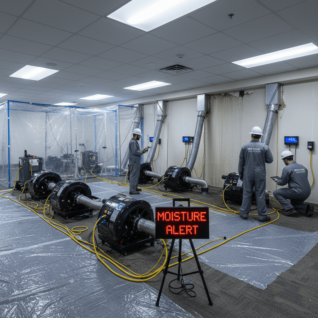 Wasserschadensanierung mit Trocknungsgeräten