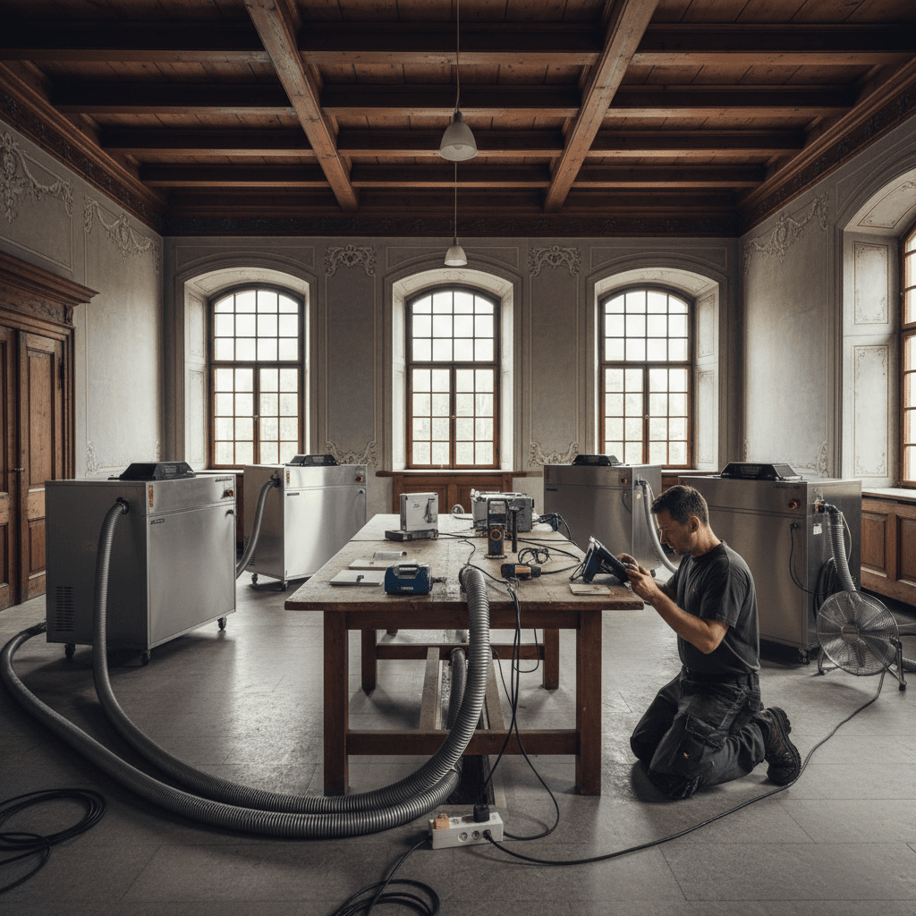 Professionelle Bautrocknung in Altbau
