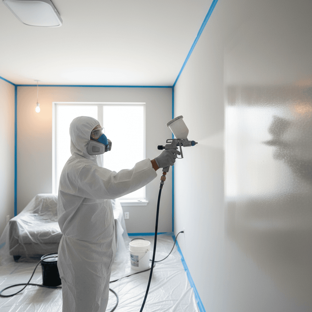 Mold treatment application to wall surfaces